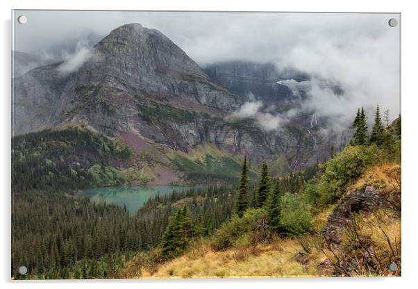 Grinnell Lake from the Trail No. 1 - Glacier NP Acrylic by Belinda Greb