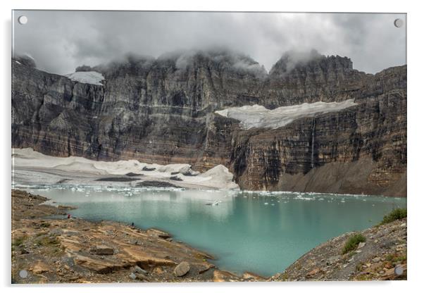 Grinnell and Salamander Glaciers, Soon Things of t Acrylic by Belinda Greb
