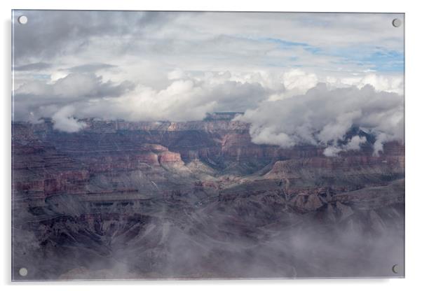 Canyon in Clouds Acrylic by Belinda Greb