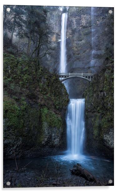 Multnomah Falls Acrylic by Belinda Greb