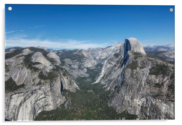 Half Dome from Glacier Point Acrylic by Belinda Greb