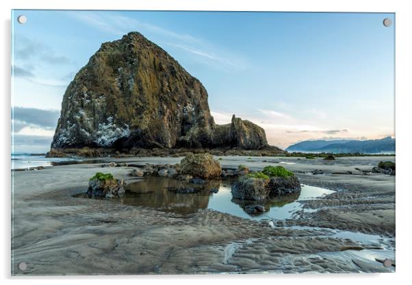 Morning at Cannon Beach Acrylic by Belinda Greb