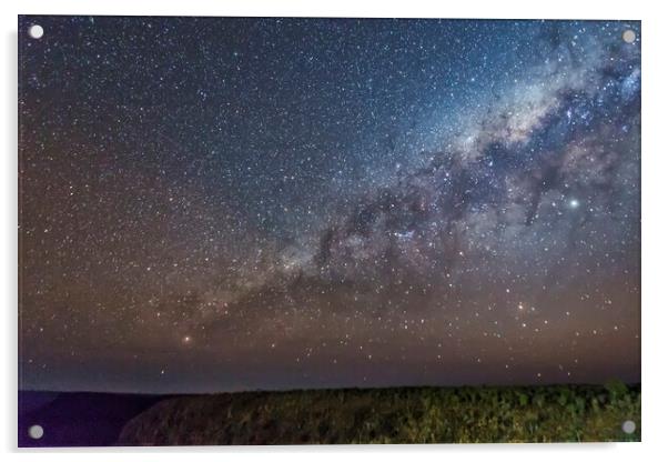 Milky Way over Klip River Valley in Namibia Acrylic by Belinda Greb