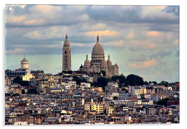 Sacre Coeur, Paris Acrylic by Richard Cruttwell