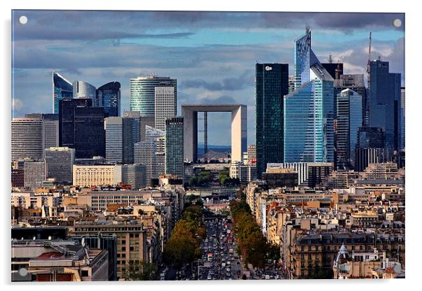 La Defense, Paris Acrylic by Richard Cruttwell