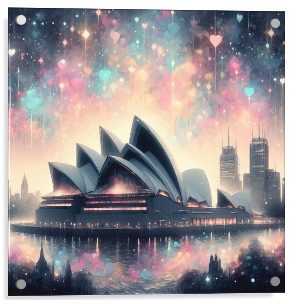 Sydney Opera House Acrylic by Scott Anderson