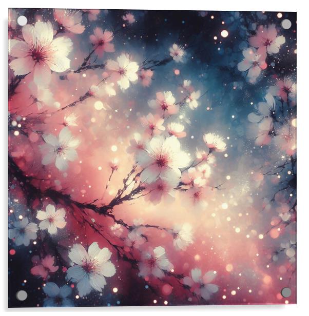 Cherry Blossom Acrylic by Scott Anderson