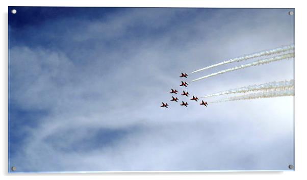 Red Arrows Acrylic by Scott Anderson