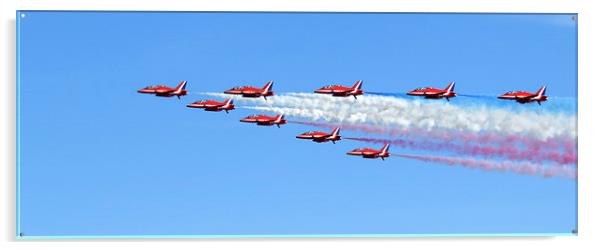 Red Arrows Acrylic by Scott Anderson