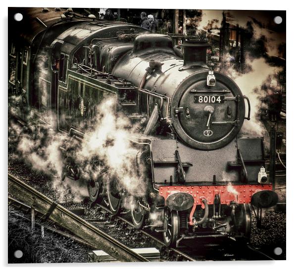 Steam Train at Swanage Acrylic by Scott Anderson
