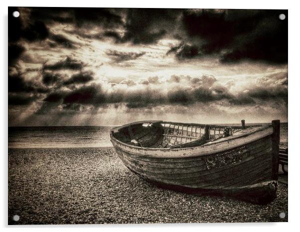 Brighton Beach Boat Acrylic by Scott Anderson