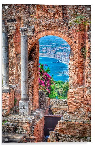Taormina, Sicily, Italy Acrylic by Scott Anderson