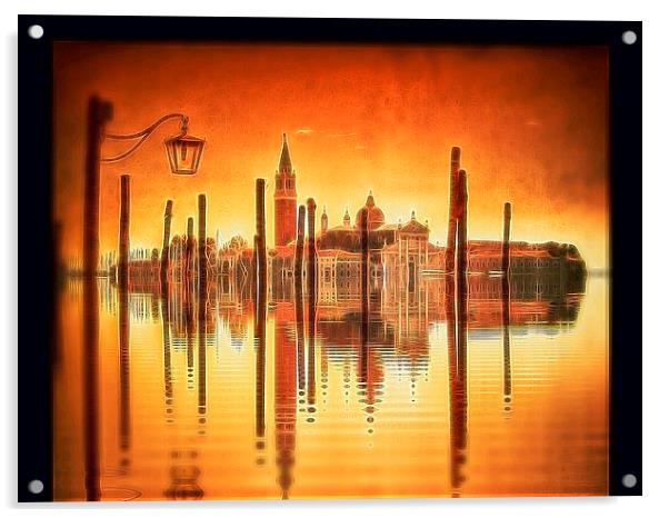  Flooded Venice Acrylic by Scott Anderson