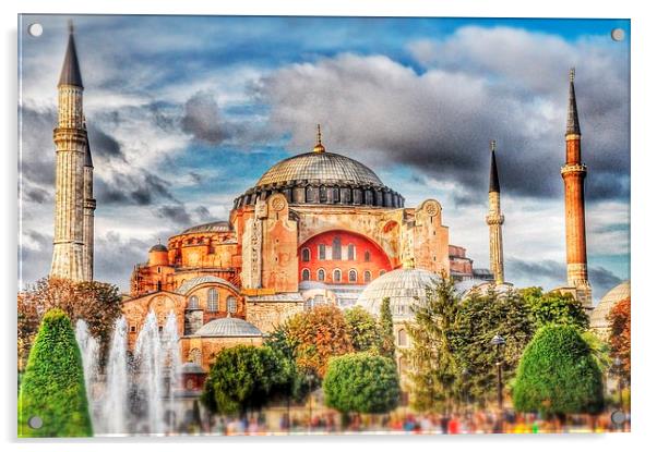  Hagia Sophia Istanbul Acrylic by Scott Anderson