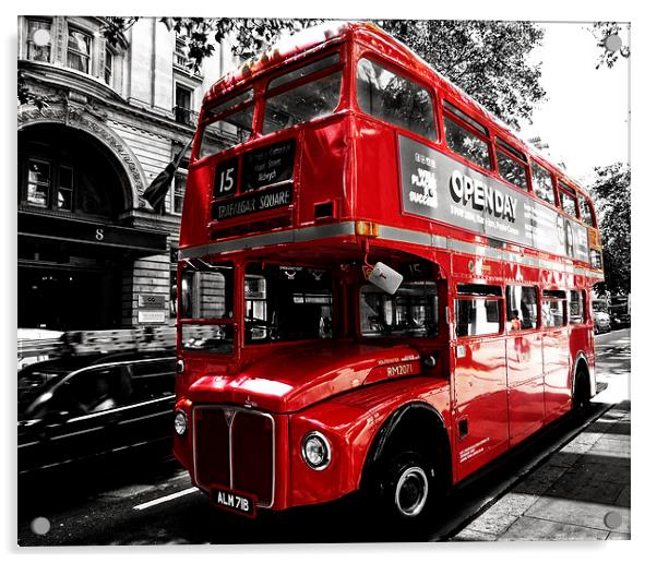  London Route Master Acrylic by Scott Anderson