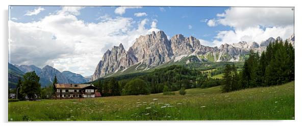 Italian Dolomites Acrylic by Andy Armitage