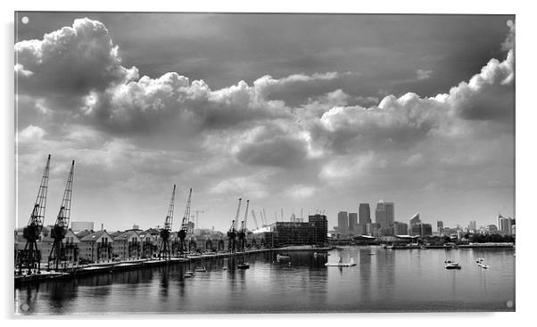  London Docklands Acrylic by Andy Armitage