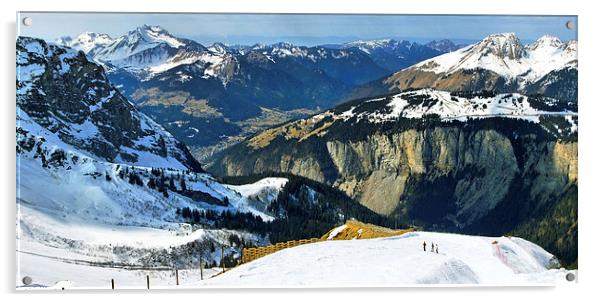  Spring beckons in the Alps Acrylic by Andy Armitage