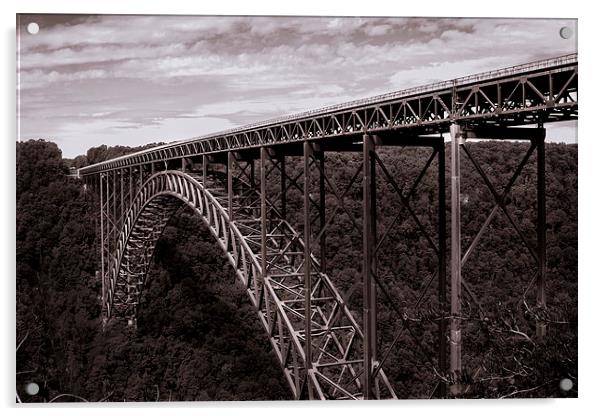 New River Gorge Bridge Acrylic by James Drake