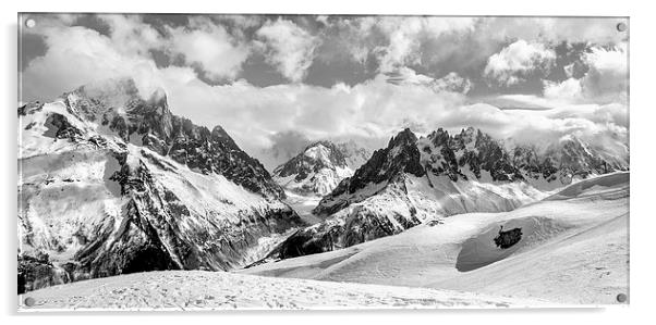  Mont Blanc mountain range Acrylic by Dan Ward