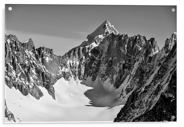  Mont Dolent, Chamonix Acrylic by Dan Ward