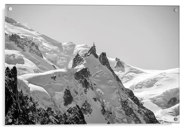  Aiguille Du Midi, Chamonix Acrylic by Dan Ward