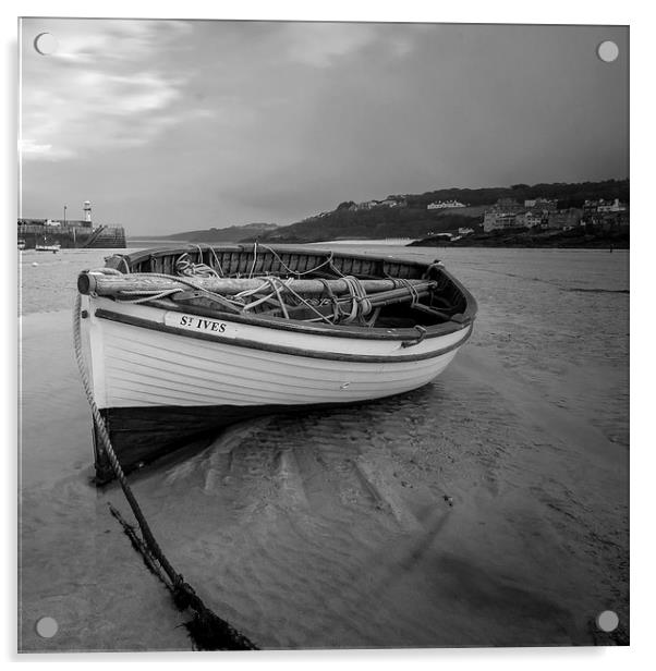  Saint Ives fishing boat Acrylic by Dan Ward