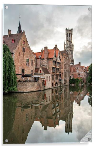  Reflections of Bruges Acrylic by Dan Ward