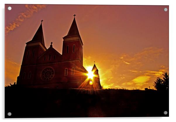 St Vincent Basilica at Sunset Acrylic by Tom and Dawn Gari