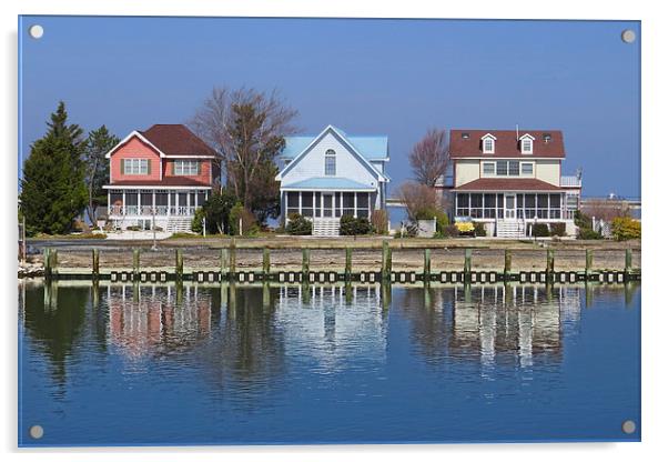  Houses By The Bay Acrylic by Tom and Dawn Gari