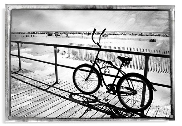  Boardwalk Bike Acrylic by Tom and Dawn Gari
