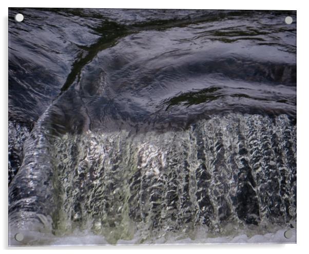Waterfall Abstract Acrylic by Tom and Dawn Gari