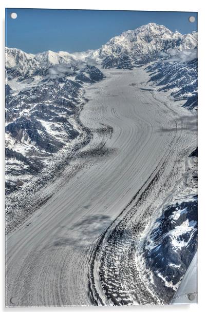 Denali & Glacier Acrylic by Gurinder Punn