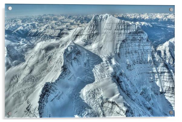 Mount Robson Acrylic by Gurinder Punn