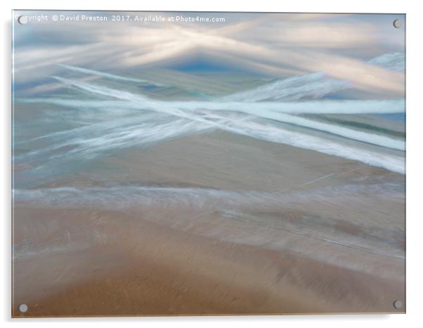 North Sea, Bamburgh 29/10/16 16:10:00 Acrylic by David Preston