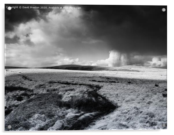 Approaching Storm, Pennine Way, Marsden, UK Acrylic by David Preston