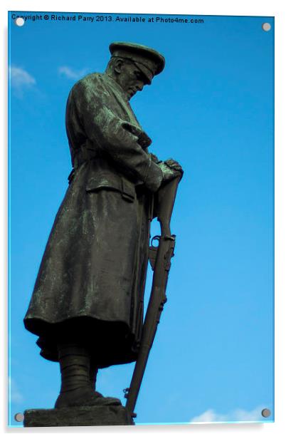 Whitchurch War Memorial Acrylic by Richard Parry