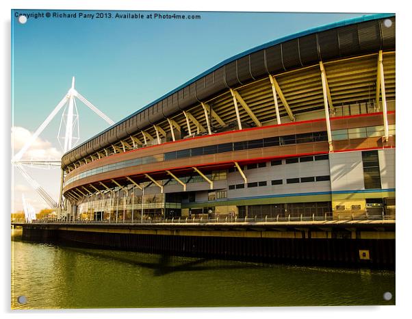 Millennium Stadium Acrylic by Richard Parry