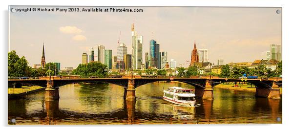 Frankfurt Skyline Acrylic by Richard Parry