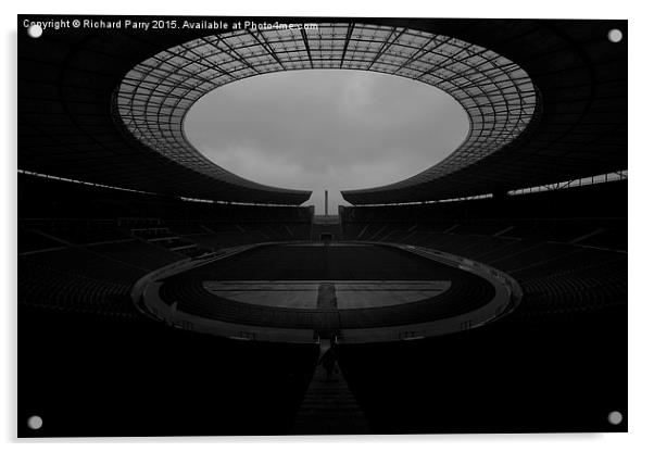  Berlin Olympiastadion Acrylic by Richard Parry
