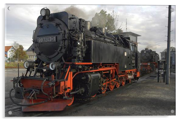 JST2596 Germanys 100mm gauge railway Acrylic by Jim Tampin