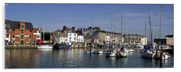 JST2980 Weymouth outer harbour Acrylic by Jim Tampin