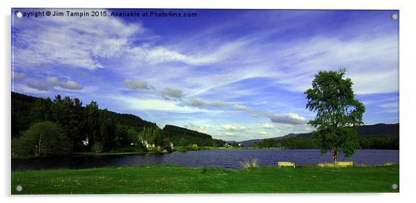 JST3064 Loch Tummel Acrylic by Jim Tampin