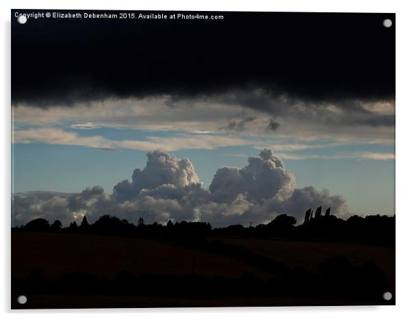  Dramatic Storm Clouds Acrylic by Elizabeth Debenham
