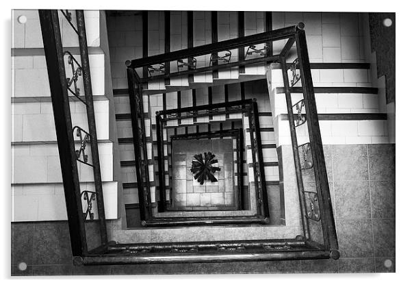 Winding Staircase Acrylic by Matt Cottam