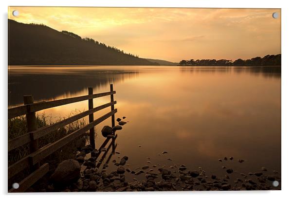  Bassenthwaite Lake Sunset Acrylic by Matt Cottam