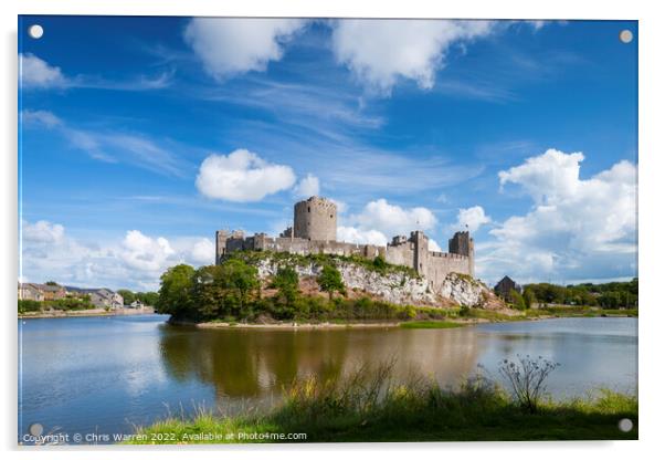 Pembroke Castle Acrylic by Chris Warren