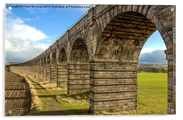 Newbridge Viaduct ! Acrylic by Peter Mclardy