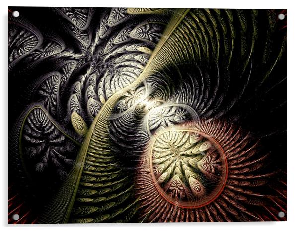 Trilobite Trail Acrylic by Anastasiya Malakhova