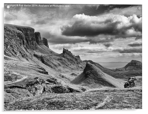 The Quiraing Isle of Skye Acrylic by Rob Mellor